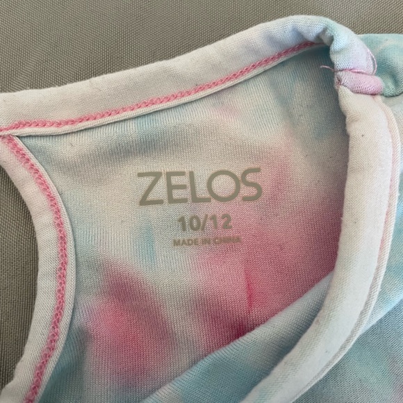 Pink and Blue girls tie dye long sleeve shirt (size 10-12 girls) - Picture 5 of 5